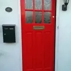 Hardwood front door, Ferring, West Sussex